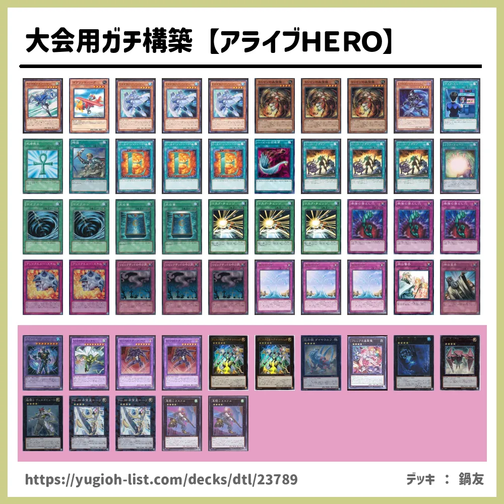 遊戯王デッキ ヒーロー連合デッキ ガチ構築 E-HERO E・HEROデッキ ガチ