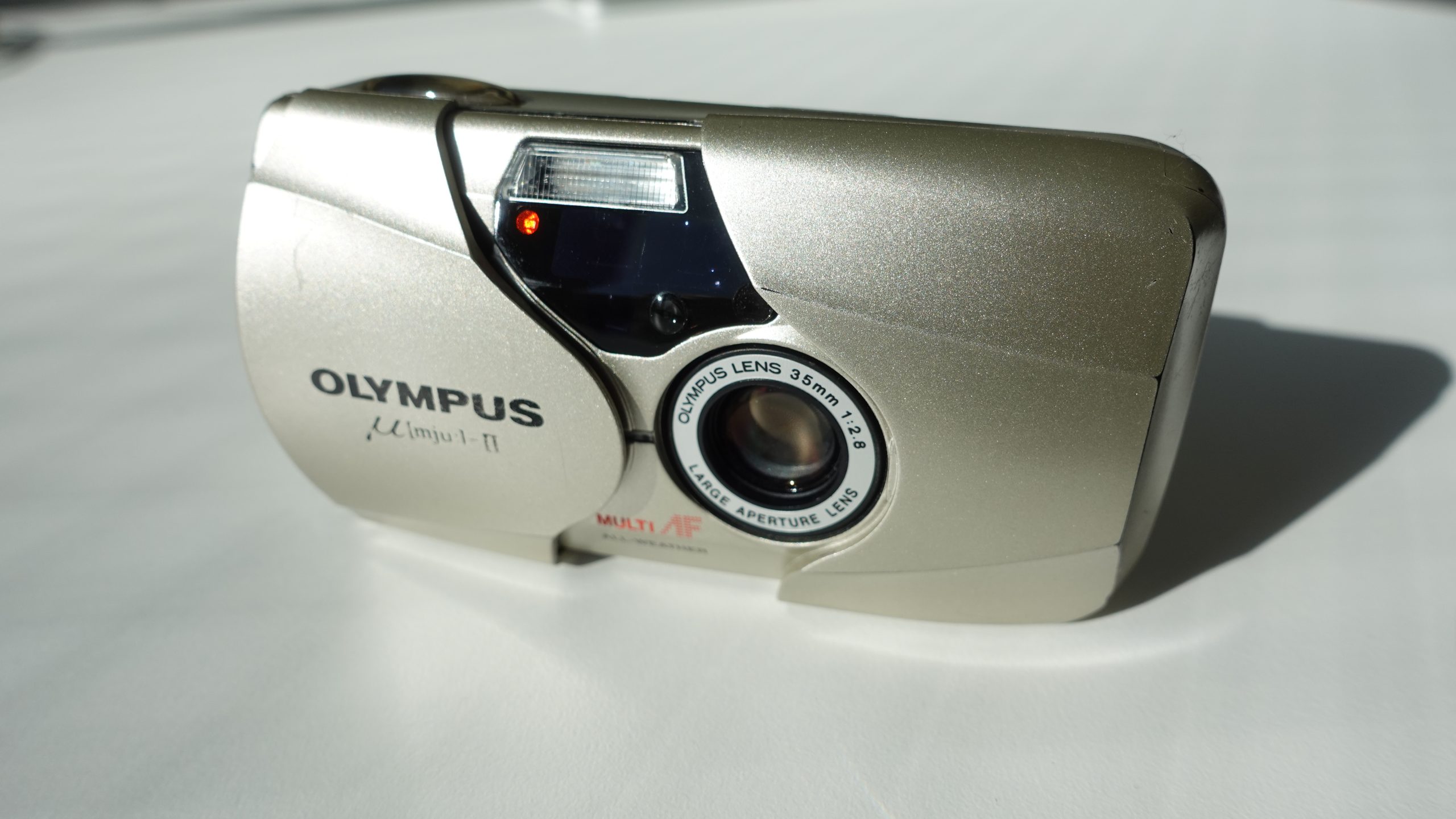 動作品】OLYMPUS 初代μ[mju:]ミュー オリンパス フィルムカメラ