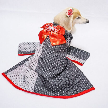 犬猫服1点限り お引きずりの大振袖SSサイズ oh-60 | 犬服・猫ペット服