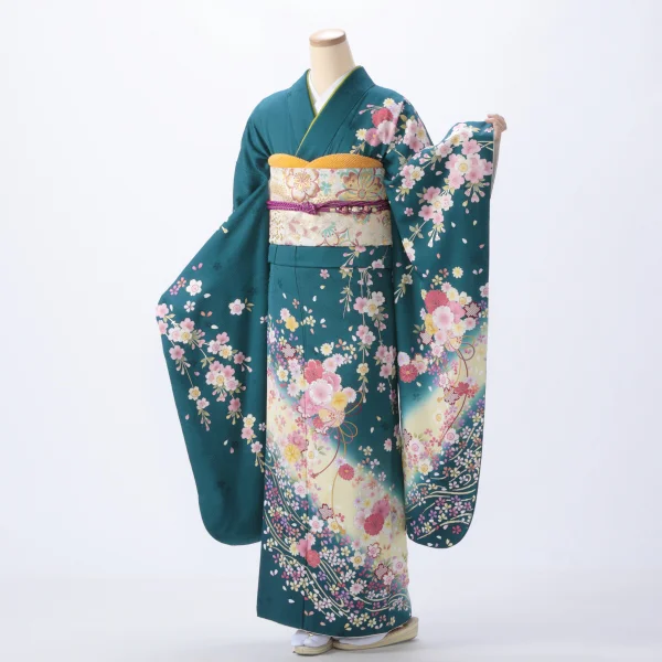 p 着物 振袖フルセット 振袖 作家物 落款有 金彩 銀彩 成人式 卒業式