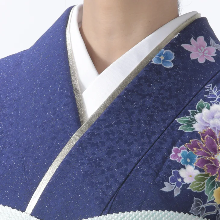 f0420129】【青・紺系】振袖 販売 フルセット Lサイズ 【中古】【状態