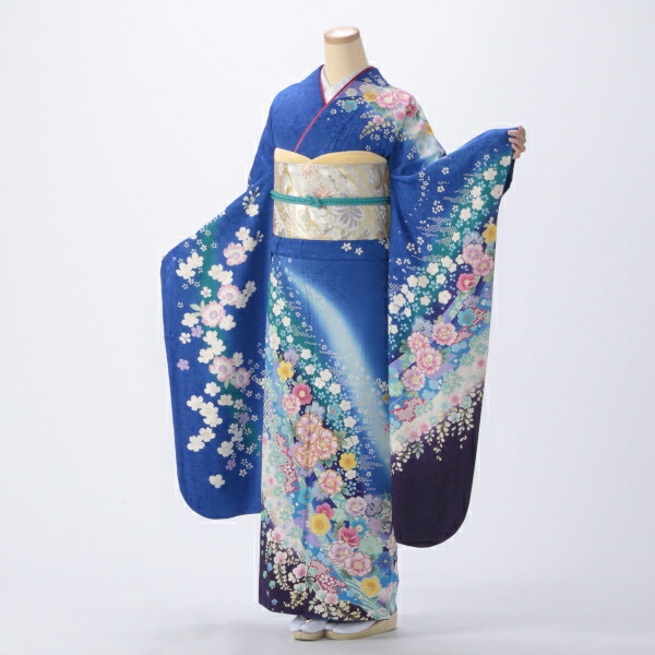 るなのあ 振袖フルセット 紺色 るなのあ 振袖フルセット 紺色