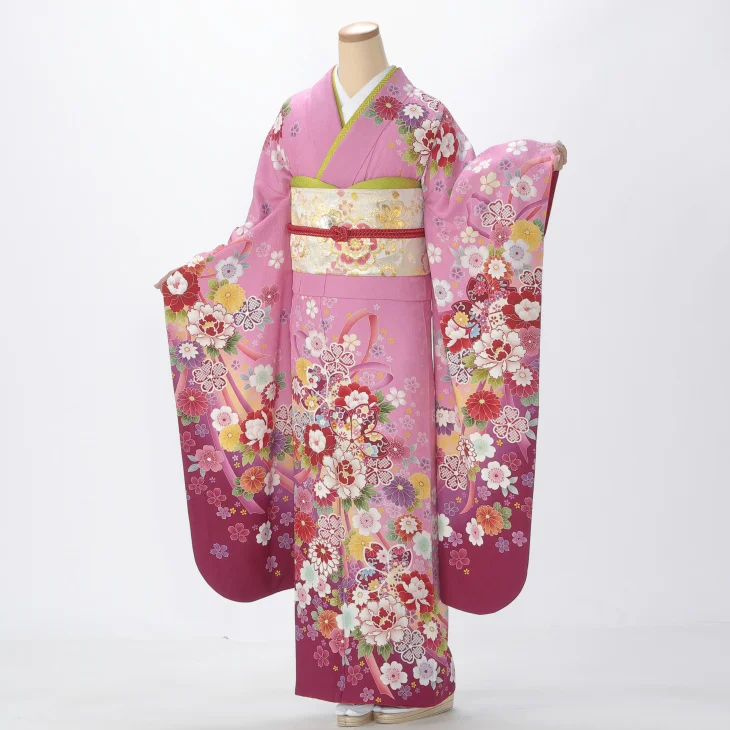 ピンク/オレンジの振袖【販売】｜【公式】京都きもの友禅オンライン