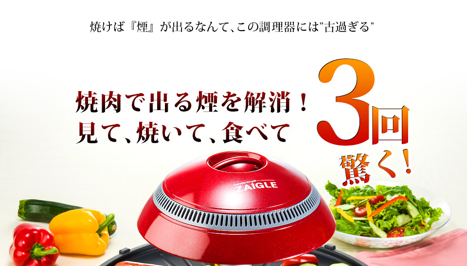 S90588 ザイグルハンサム ホットプレート SJ-100 ロースター ザイグル