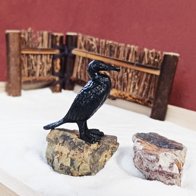 極美品）小鳥 置物 今右衛門 ロイヤルクラウンダービー 吹墨 共同 極美