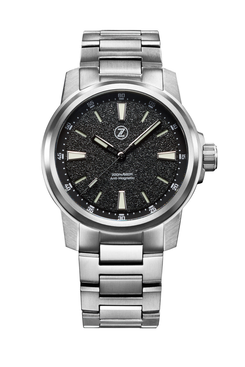 Aurora Field 42mm Ti 'Granite Black' – Zelos Watches