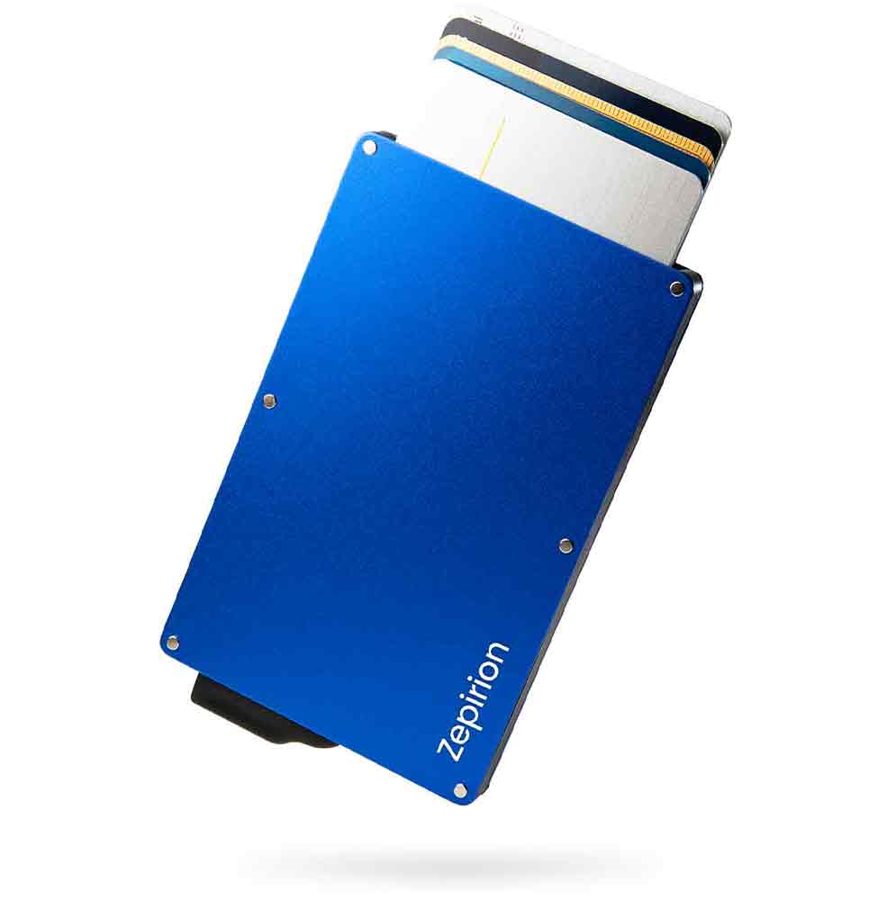 VOLAN スライド式カード入れホルダー ブルー VOLAN スライド式カード