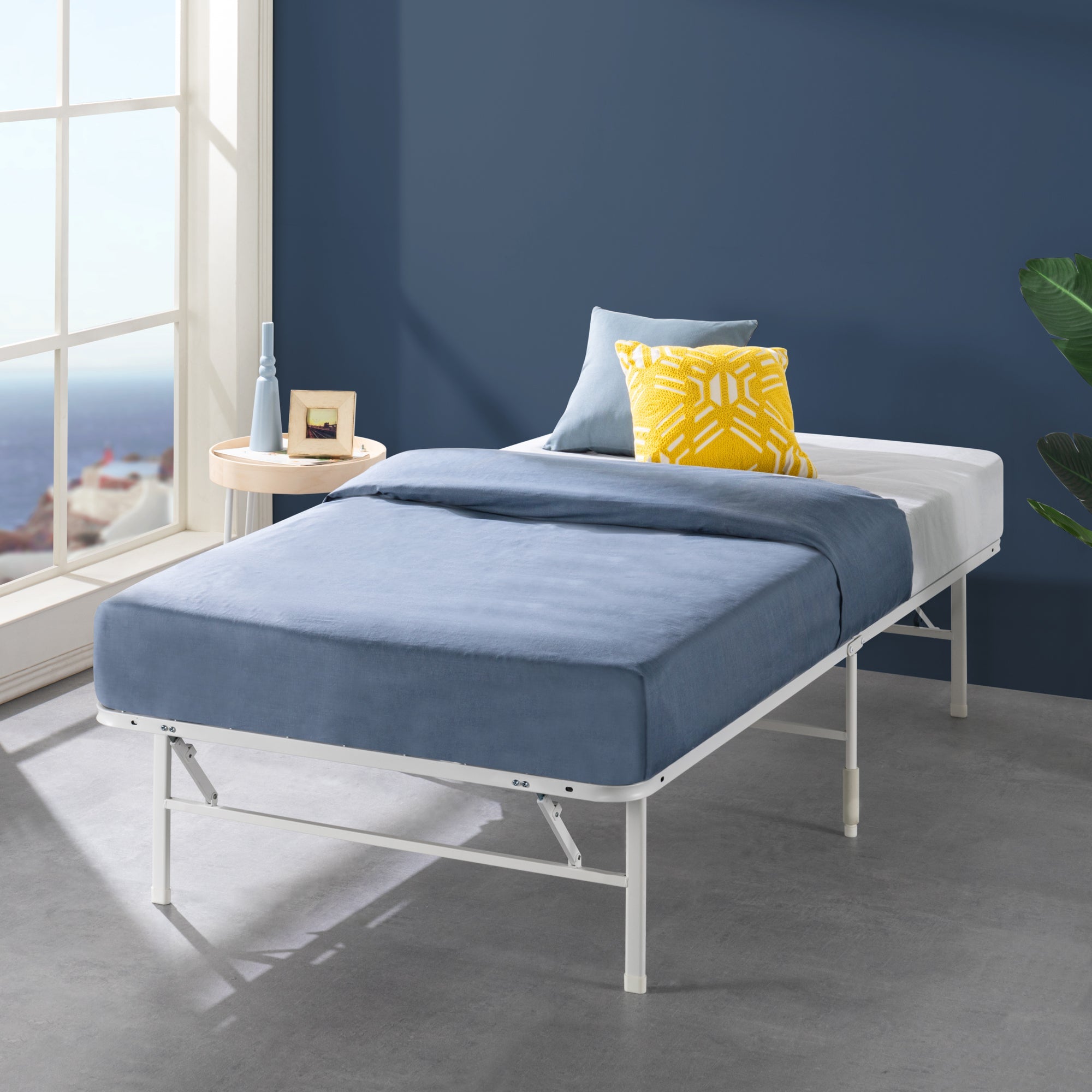 Sealav 折りたたみ式木製ベッド 青