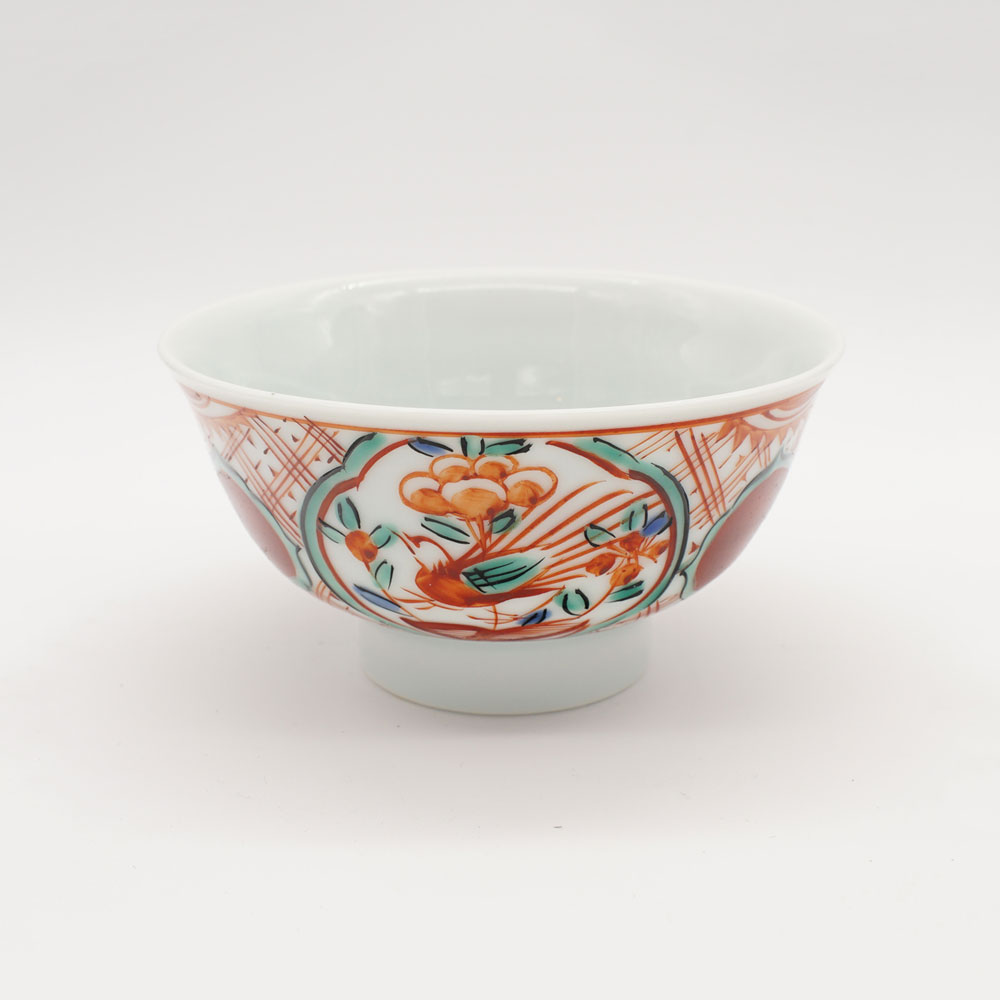 懐石料理 須田青華 造 呉須赤絵 向付 碗 七客(K-A940) 懐石