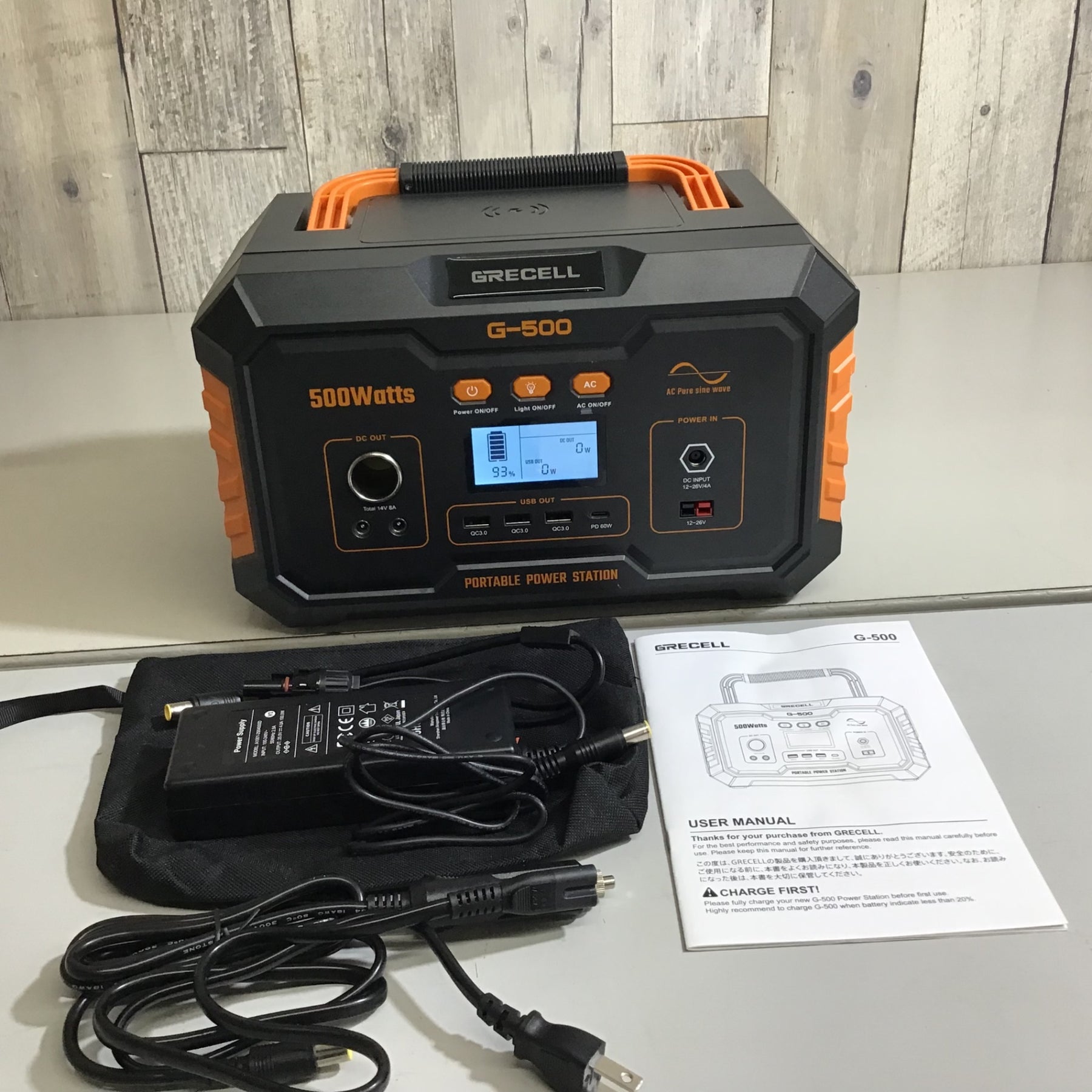 中古品】☆送料無料☆ポータブル電源 GRECELL G-500 500W【戸田店