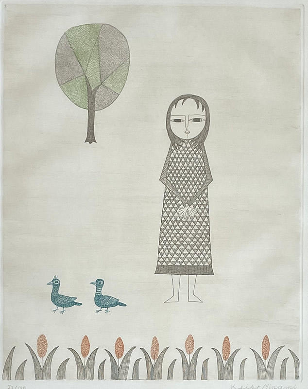 南桂子 版画 サイン 署名 限定 Amazon.co.jp: 真作保証『南桂子