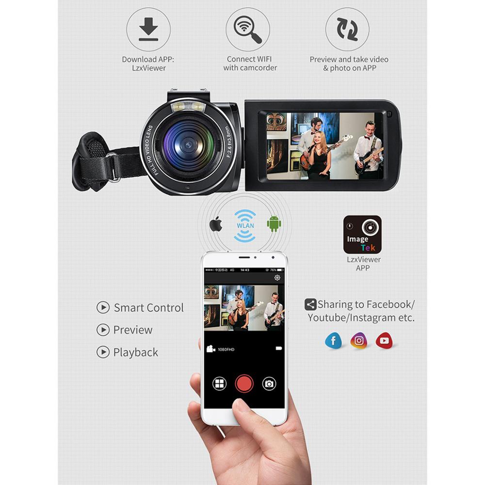 ORDRO Z20 フルHDビデオカメラ1080P 30FPS