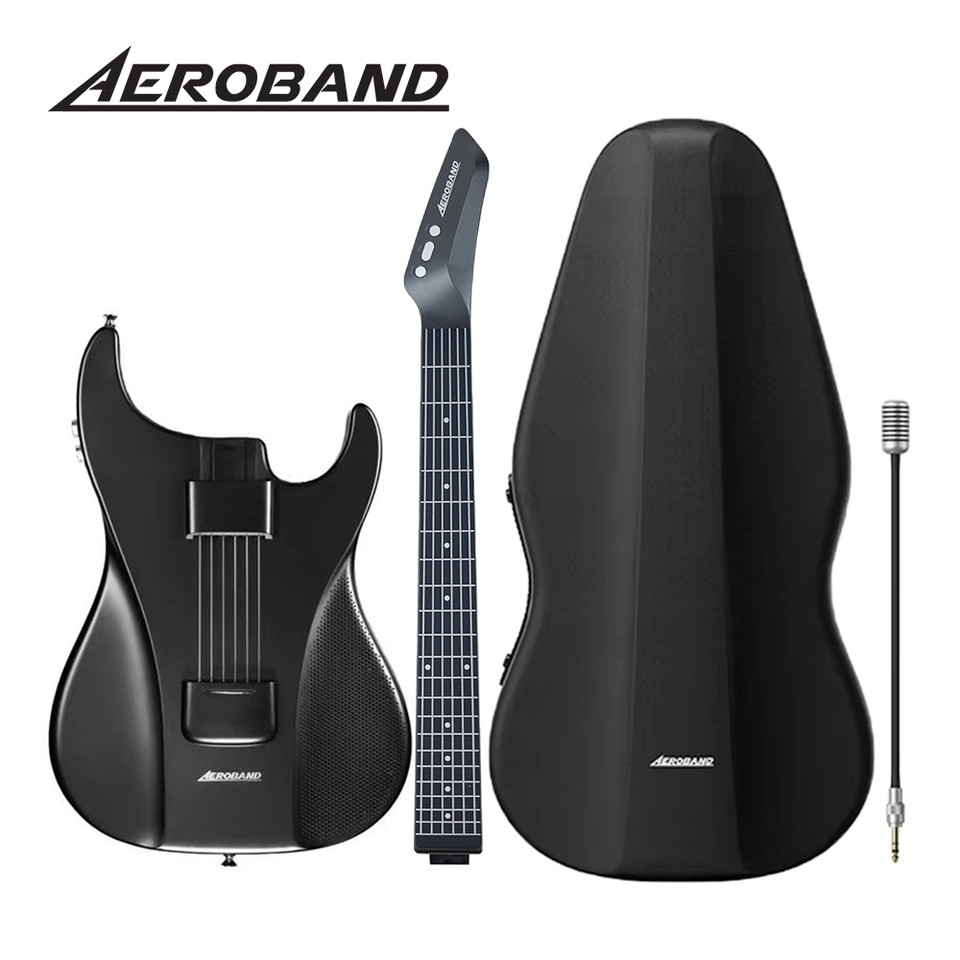 AeroBand ギター エレキギター 痛みのないシリコン弦 トラベル