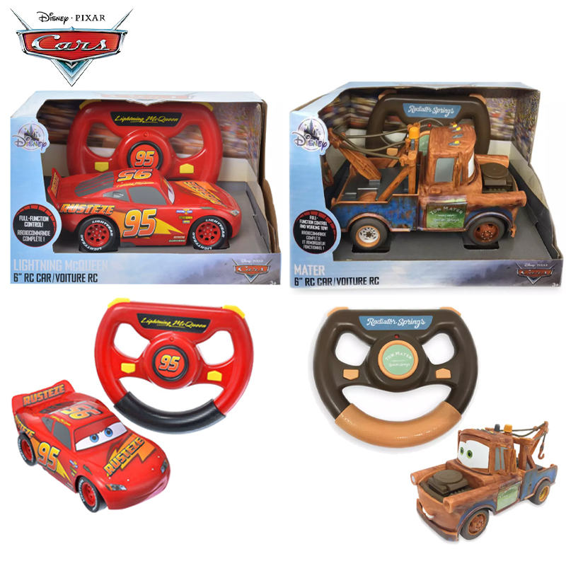 Disney Pixar Cars Lightning McQueen Remote Control Vehicle Mater 6