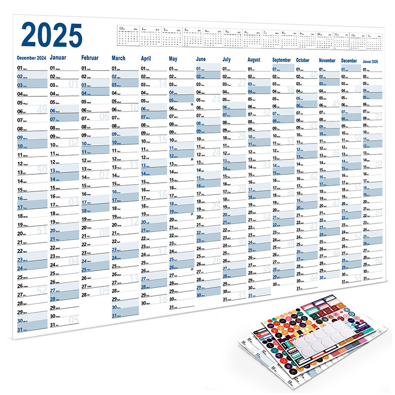カレンダー・スケジュール opnner 2025 365 DAYS CALENDAR 2025