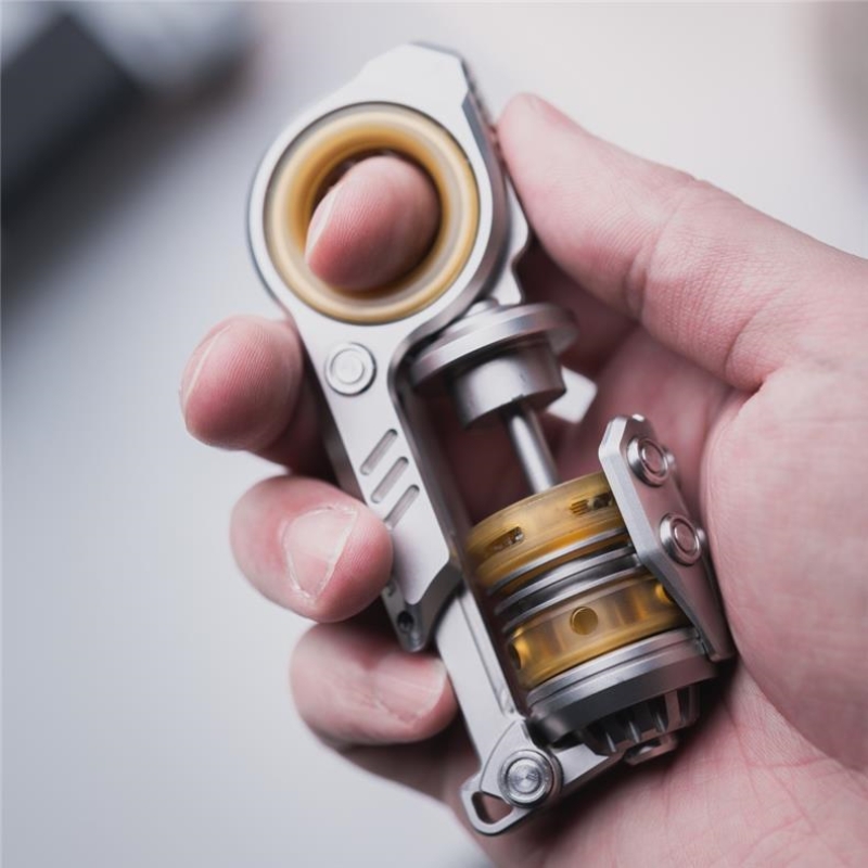 希少品 ステンレス製 音叉内臓 ポケモンフィジェットスライダー EDC