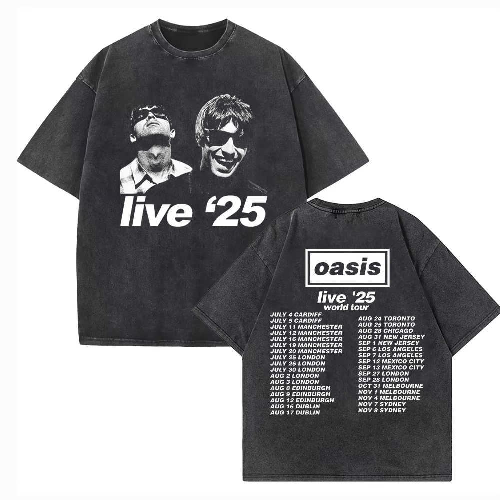 oasis live'25 Tシャツ Mサイズ 黒 Tシャツ オアシス ライブ'25 【日本