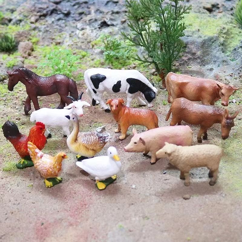 木製 動物 オーナメントセット Delton products 木製 動物
