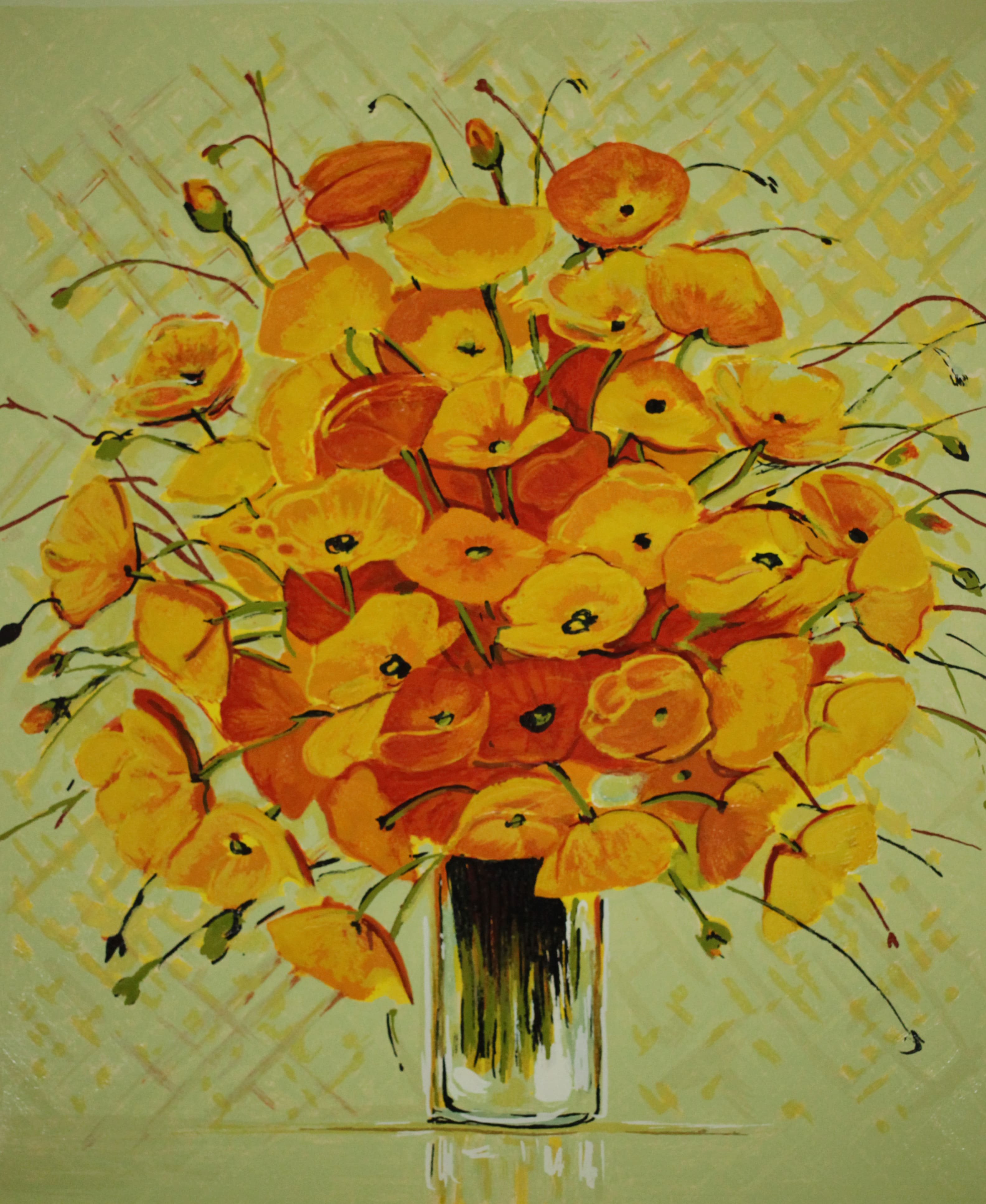 ミッシェル・アンリ アルザスの春 オリジナルシルクスクリーン版画