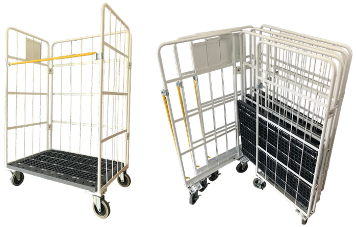 関西エリア納品向け】カゴ台車5台セットW1100×D800×H1700