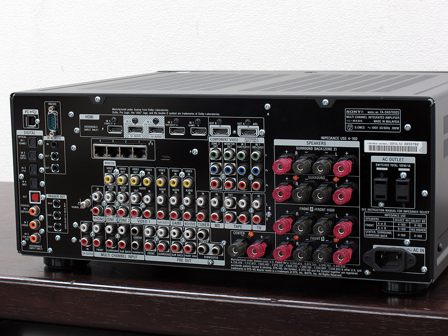 SONY TA-DA5700ES 7.1ch AVアンプ 元箱付 @19188 / 中古オーディオ買取
