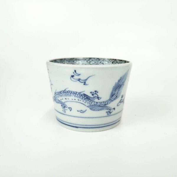伊万里 染付龍宝珠文そば猪口 – 古美術西川