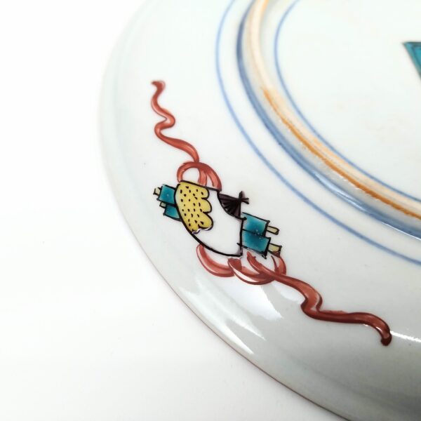 九谷焼 古九谷写絵変銘々皿 五枚組 初代徳田八十吉作 共箱 – 古美術西川