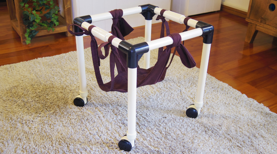 猫用歩行器の作り方（リハビリ用車椅子）ひとりで歩行練習ができる