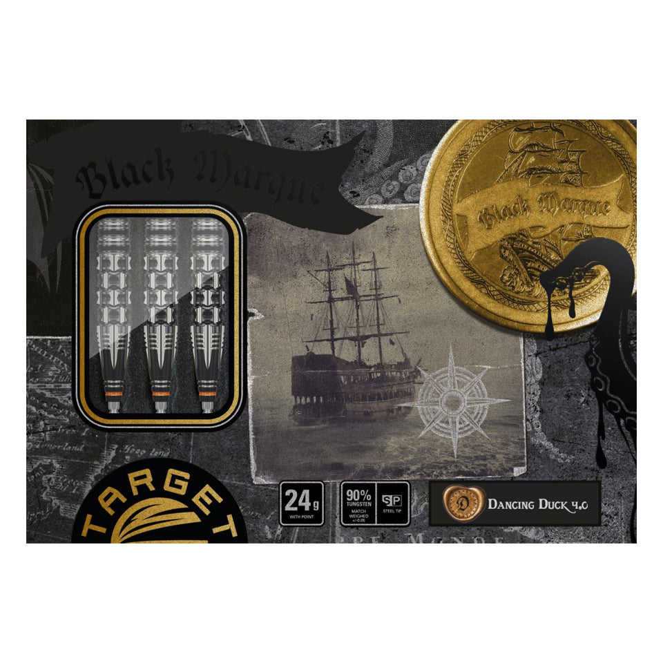Target Black Marque Dancing Duck G4 Swiss Point Steel Tip Darts - 24gm