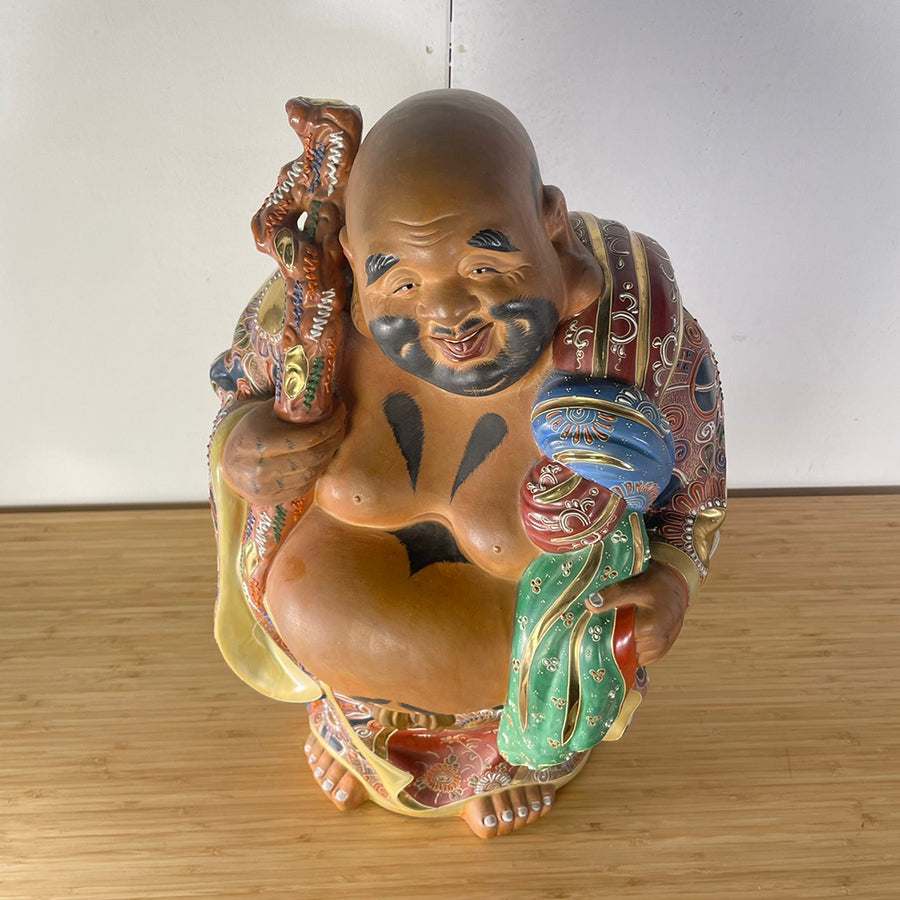超希少‼️】九谷焼 七福神 大香炉 布袋/恵比寿/大黒天 金彩 縁起物