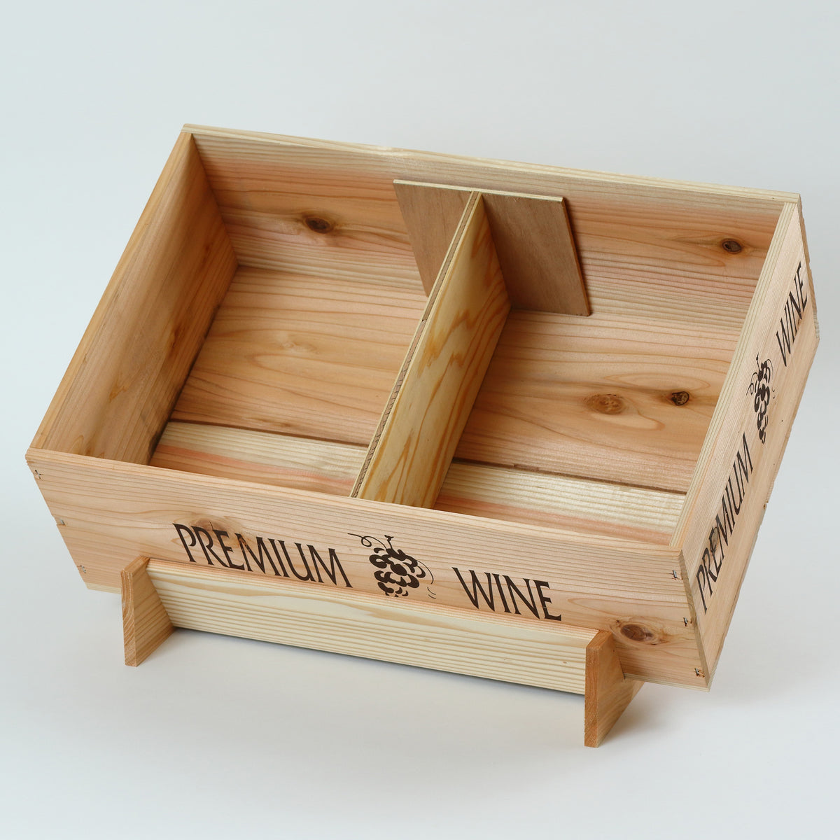 セット・N】サロン（中サイズ）木箱×4箱【ワイン・シャンパン木箱
