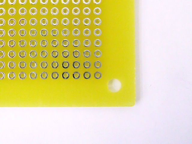 片面ガラス・ユニバーサル基板Aタイプ2.54mmピッチ(155×114mm): 基板