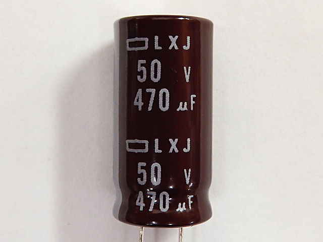 電解コンデンサー(日本ケミコンLXJ) 470μF50V105℃: 受動部品 秋月電子