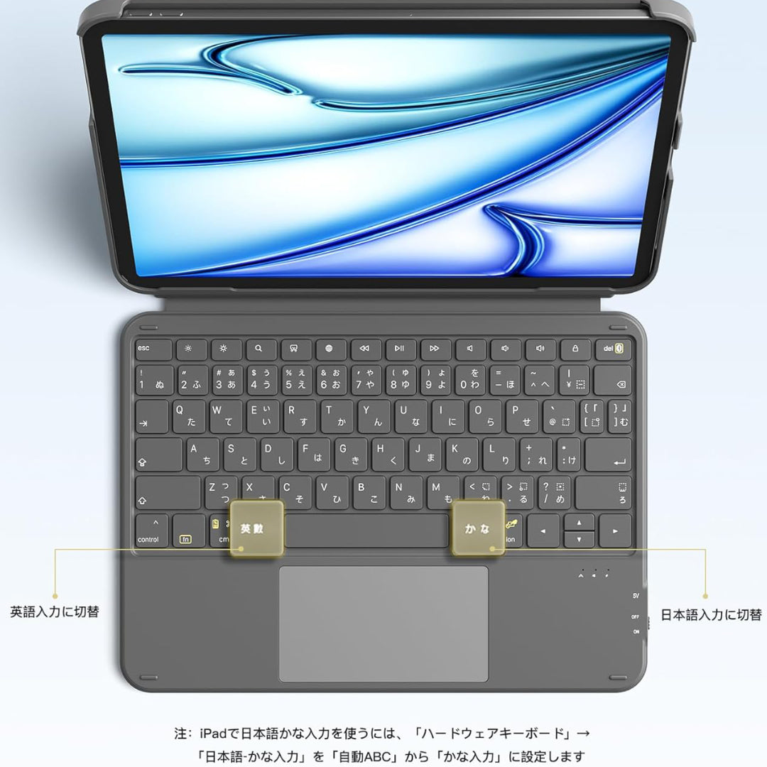 NILLKIN iPadM2 13インチ用 BTキーボードトラックパッド付き中古