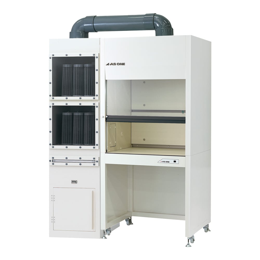 3-7886-01 ラボドラフト (スクラバー付き) 湿式 1350×750×1900mm AZ9