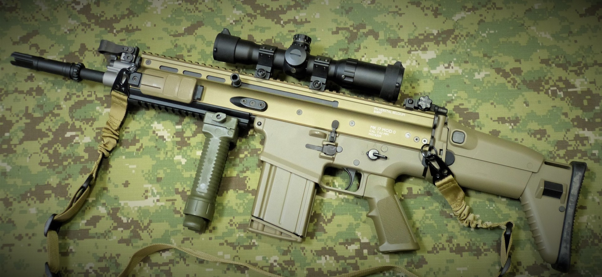 東京マルイ SCAR-H 次世代電動ガン タンカラー カスタム品 東京)東京