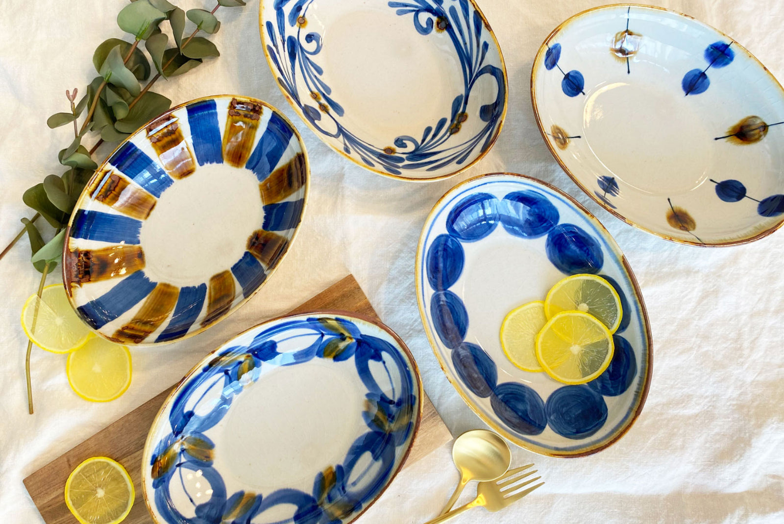 藍鍋島 染付 青海波水仙 皿 骨董 ヴィンテージ 水仙皿① 藍鍋島 染付