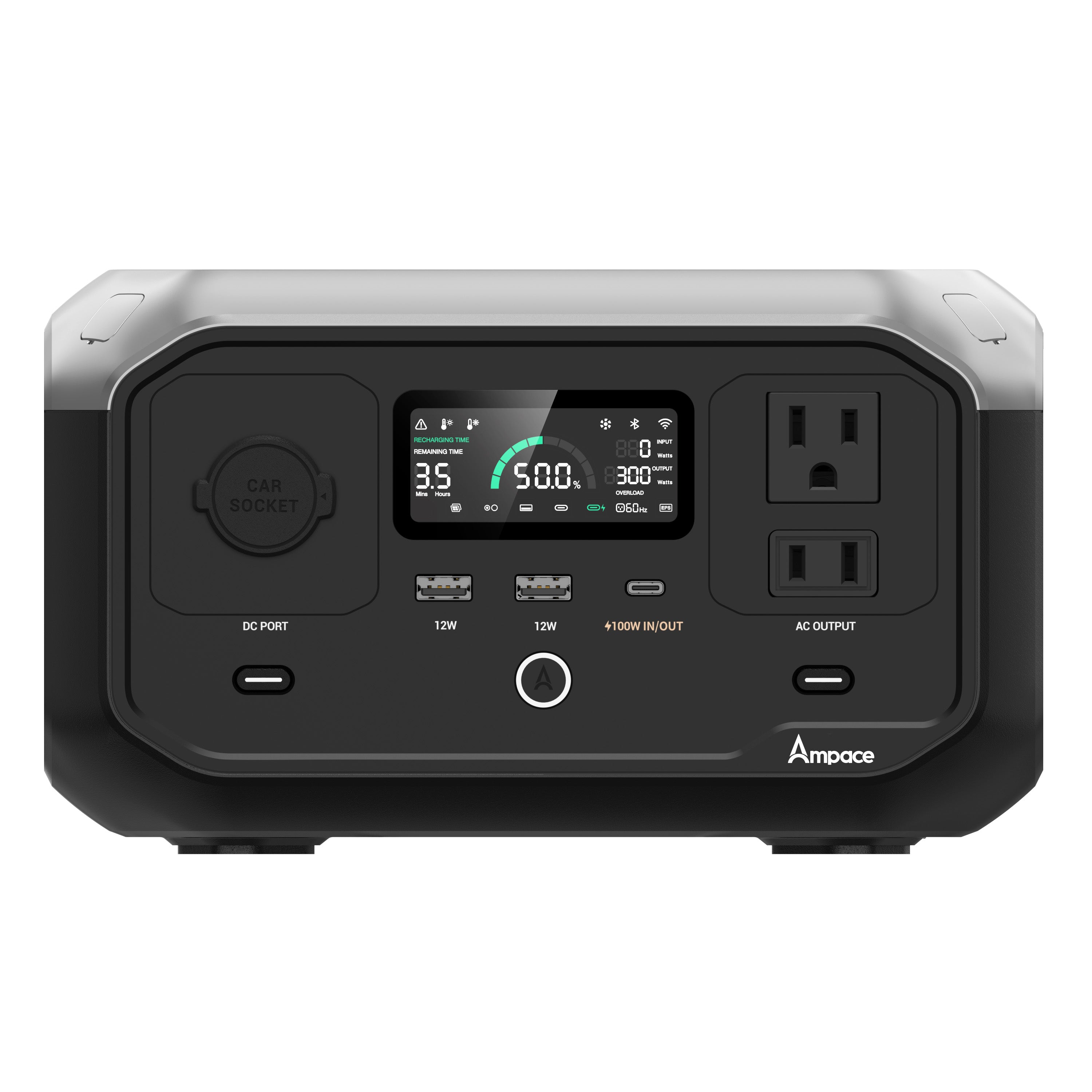 Ampace Andes 300 ポータブル電源 -コンパクトなデザインと軽量化設計