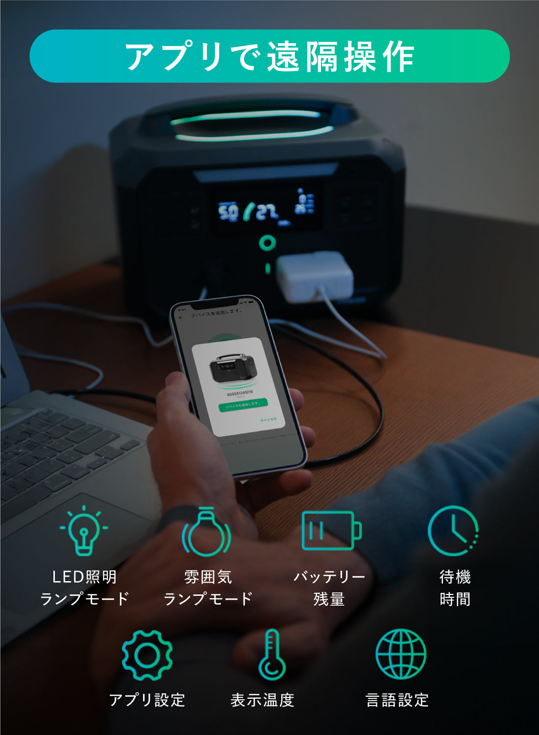 Ampace Andes 600 Pro ポータブル電源 - 584Wh 大容量・急速充電対応