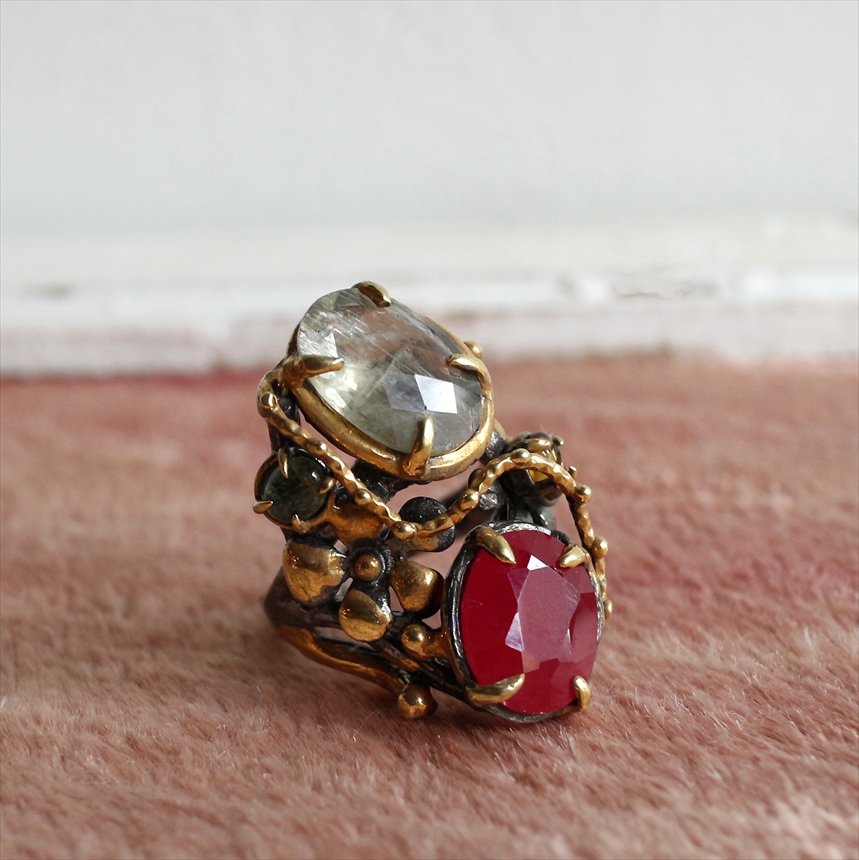 amphora / オットマン アンティークデザイン リング ルビー