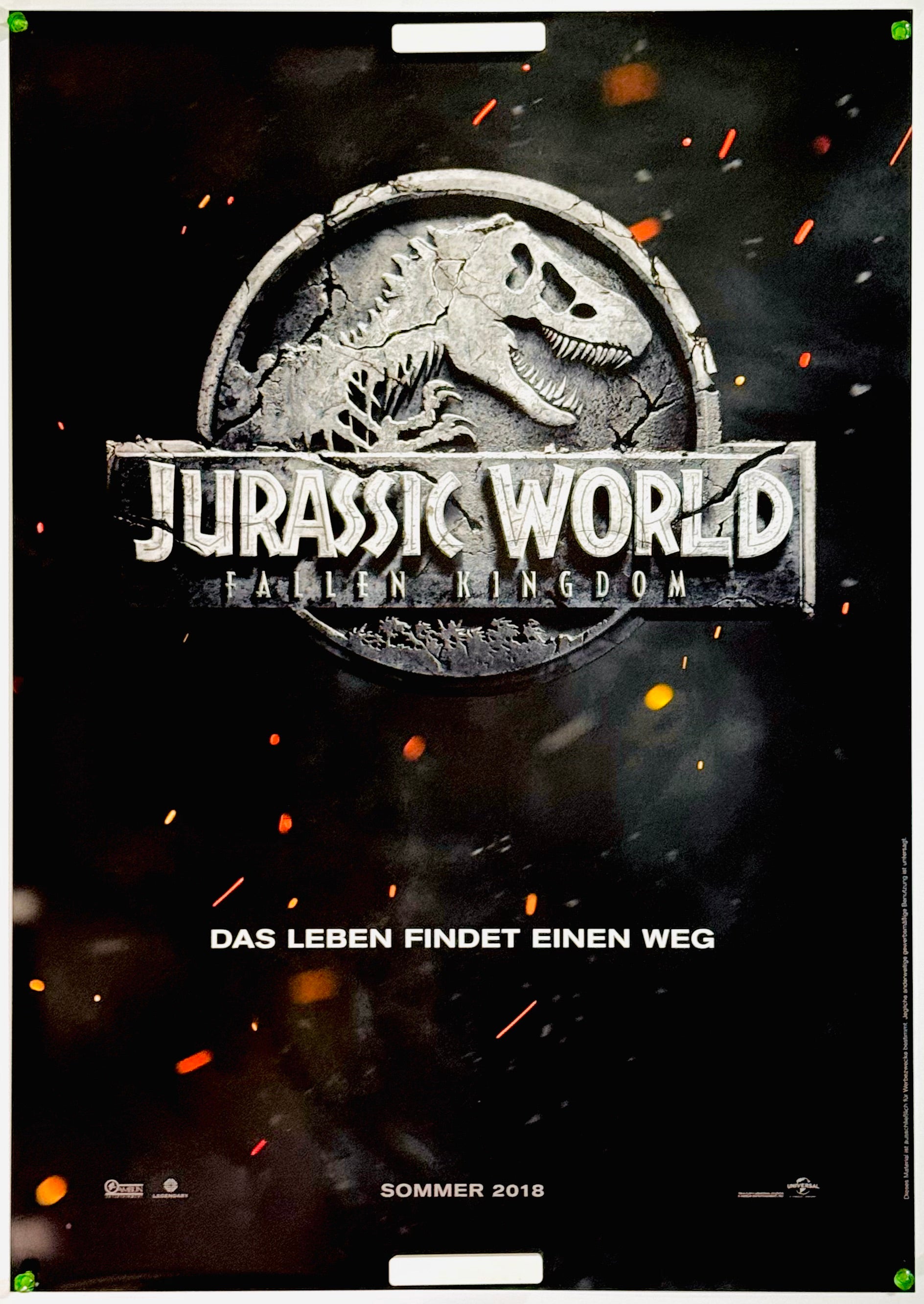 声優サイン入りB1ポスター ジュラシック・ワールド: 炎の王国 声優