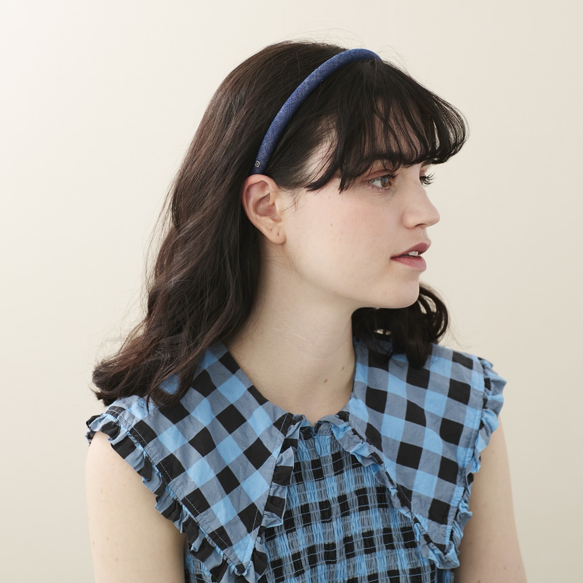 美品》Alexandre De Paris 7連リボン カチューシャ ブラック