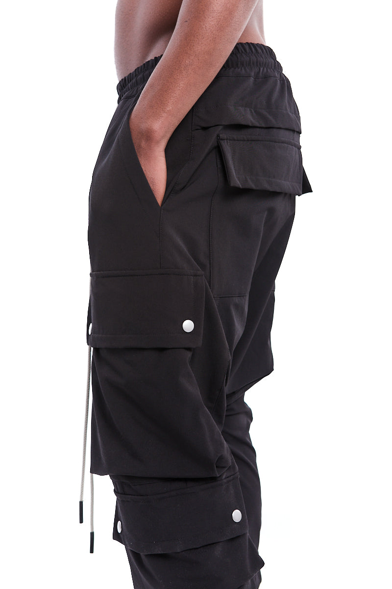 PRY シュウト Drawstring Sarouel Zip Pants 黒0 PRY シュウト