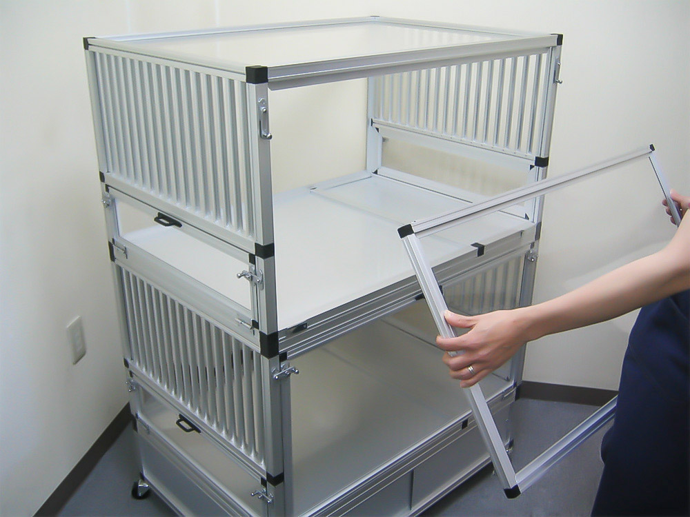 組立式ペットケージ | Alframe-ハンマー1本で組めるアルミフレーム