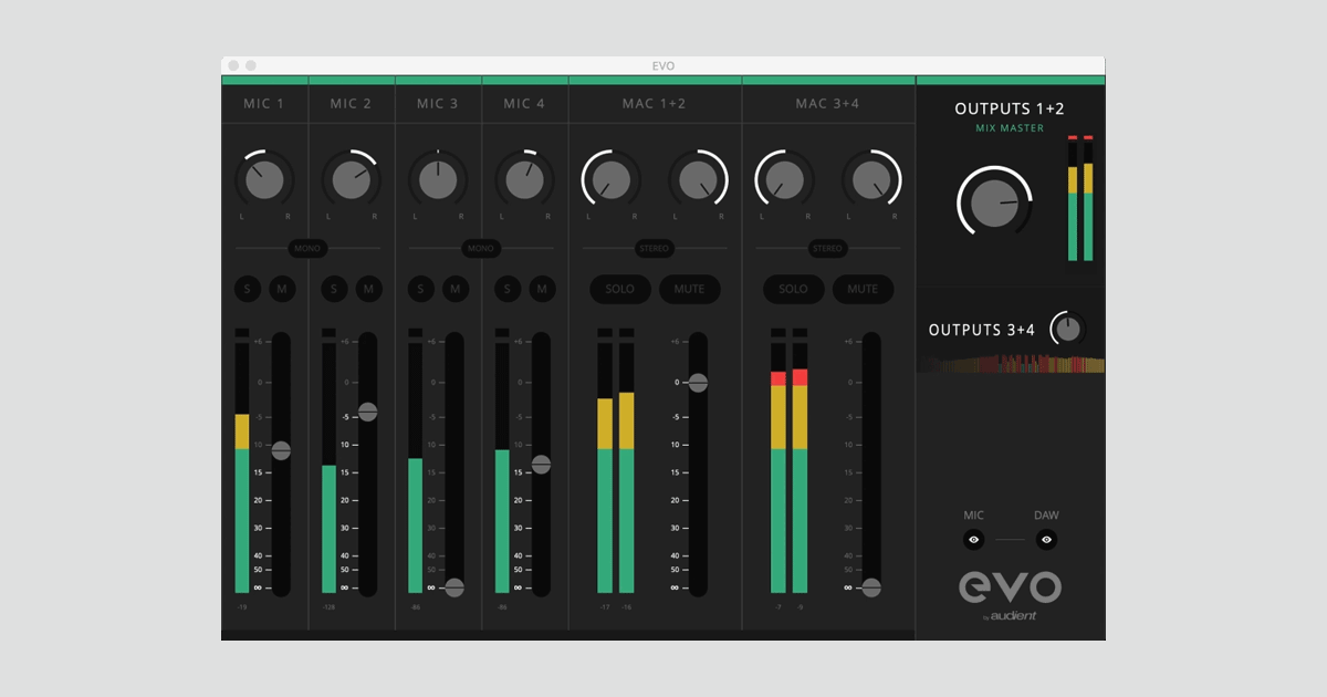 AUDIENT | evo 8 | USB オーディオ・インターフェイス | 製品情報