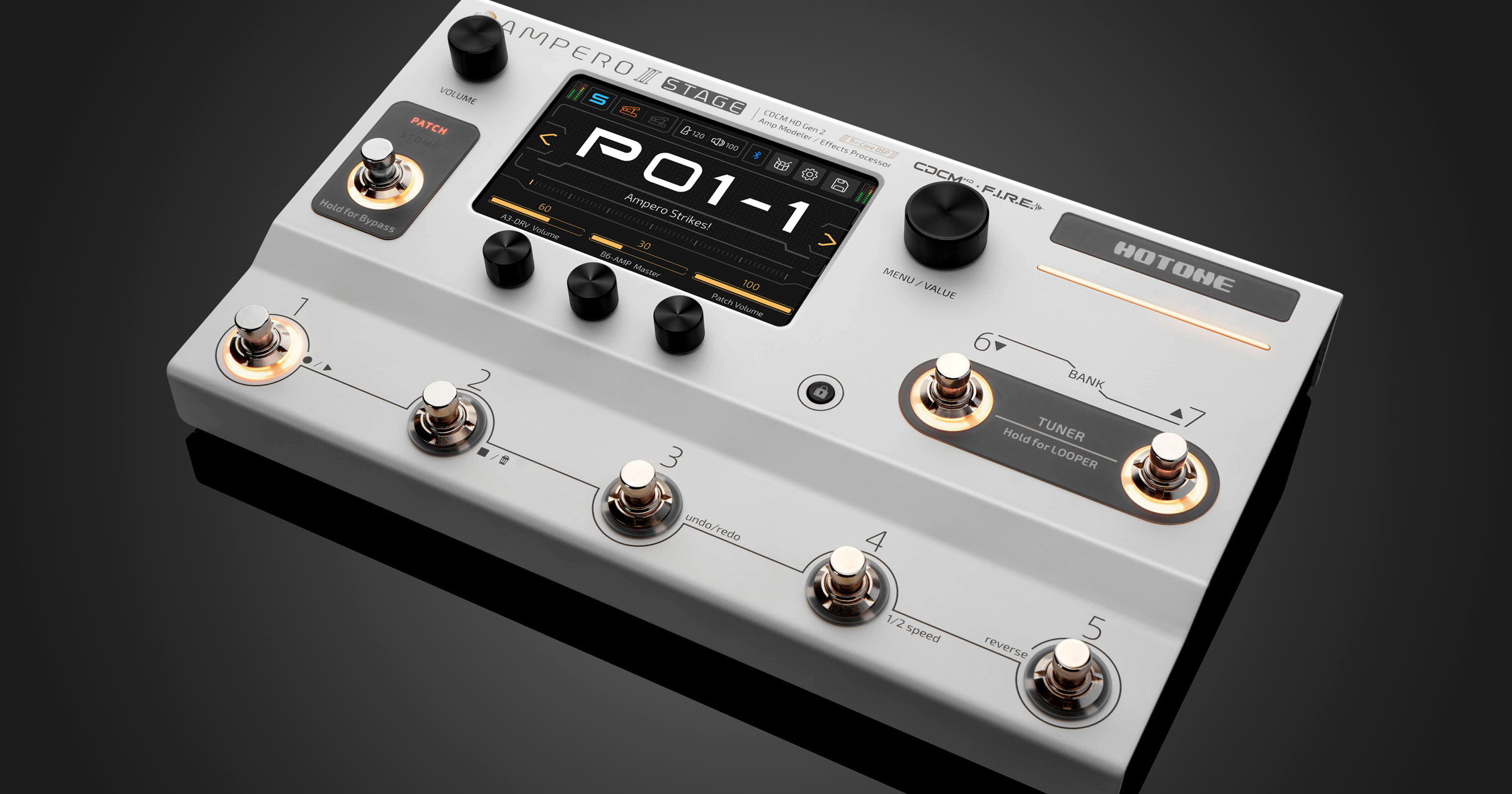 Ampero II Stage ギターエフェクター Hotone Ampero II Stage マルチ