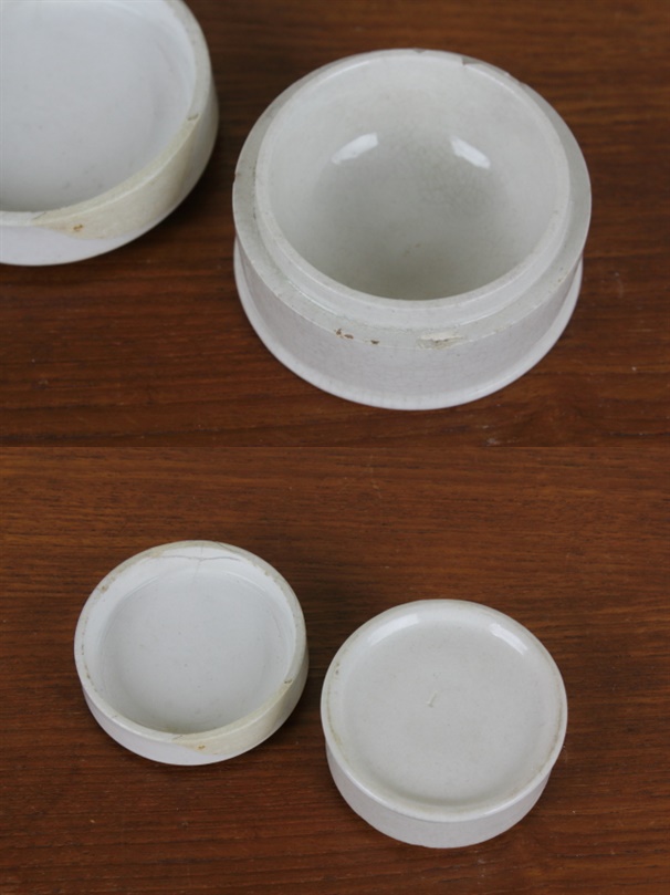 イギリス アンティーク トゥースペーストジャー 歯磨き粉 陶器 ポット