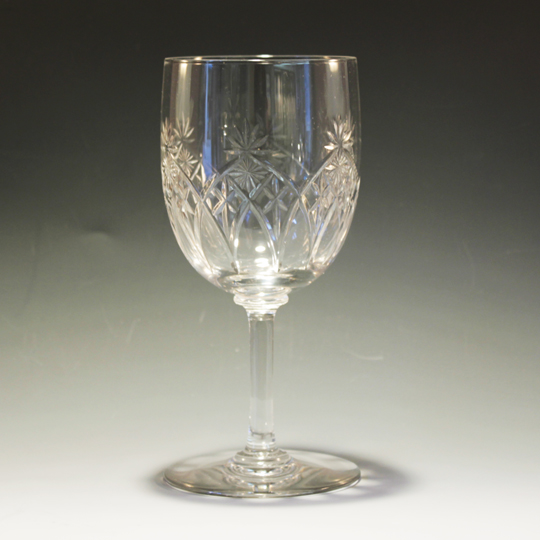 銘品！ アンティークバカラ カット10742 ポートワイングラス 冷酒にも