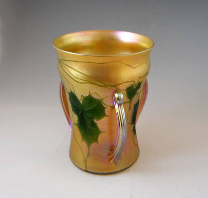 ティファニーグラス花瓶コンポートアンティーク