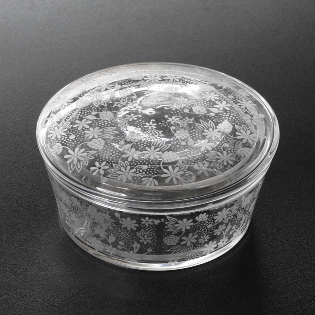 Baccarat オールドバカラ/※美品 エグランチエ 野薔薇 蓋物 【公式通販】